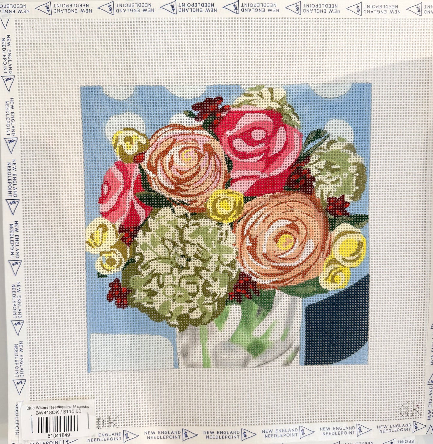 Blue Waters Needlepoint- Magnolia