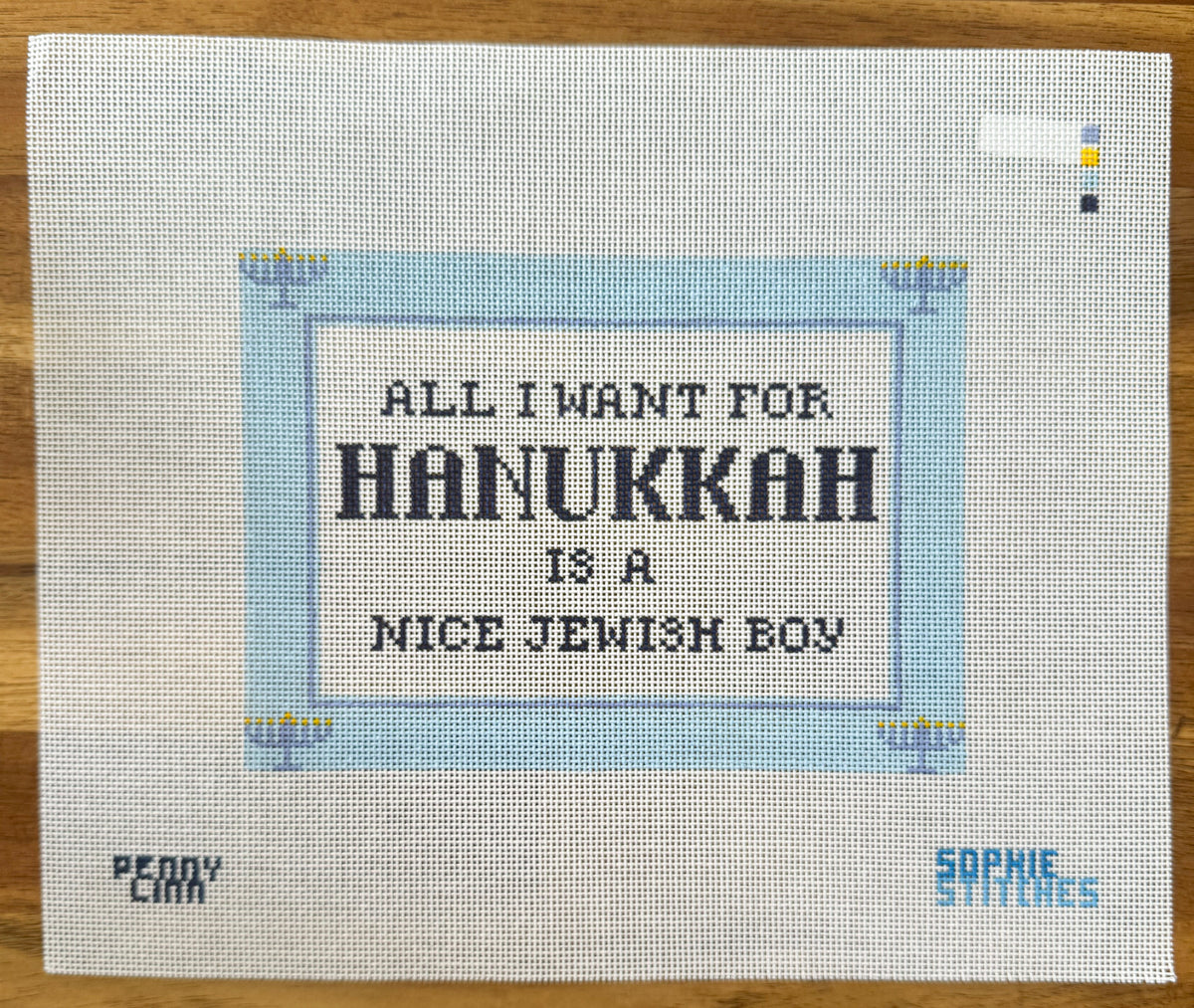 Sophie Stitches- All I Want for Hannukah Blue