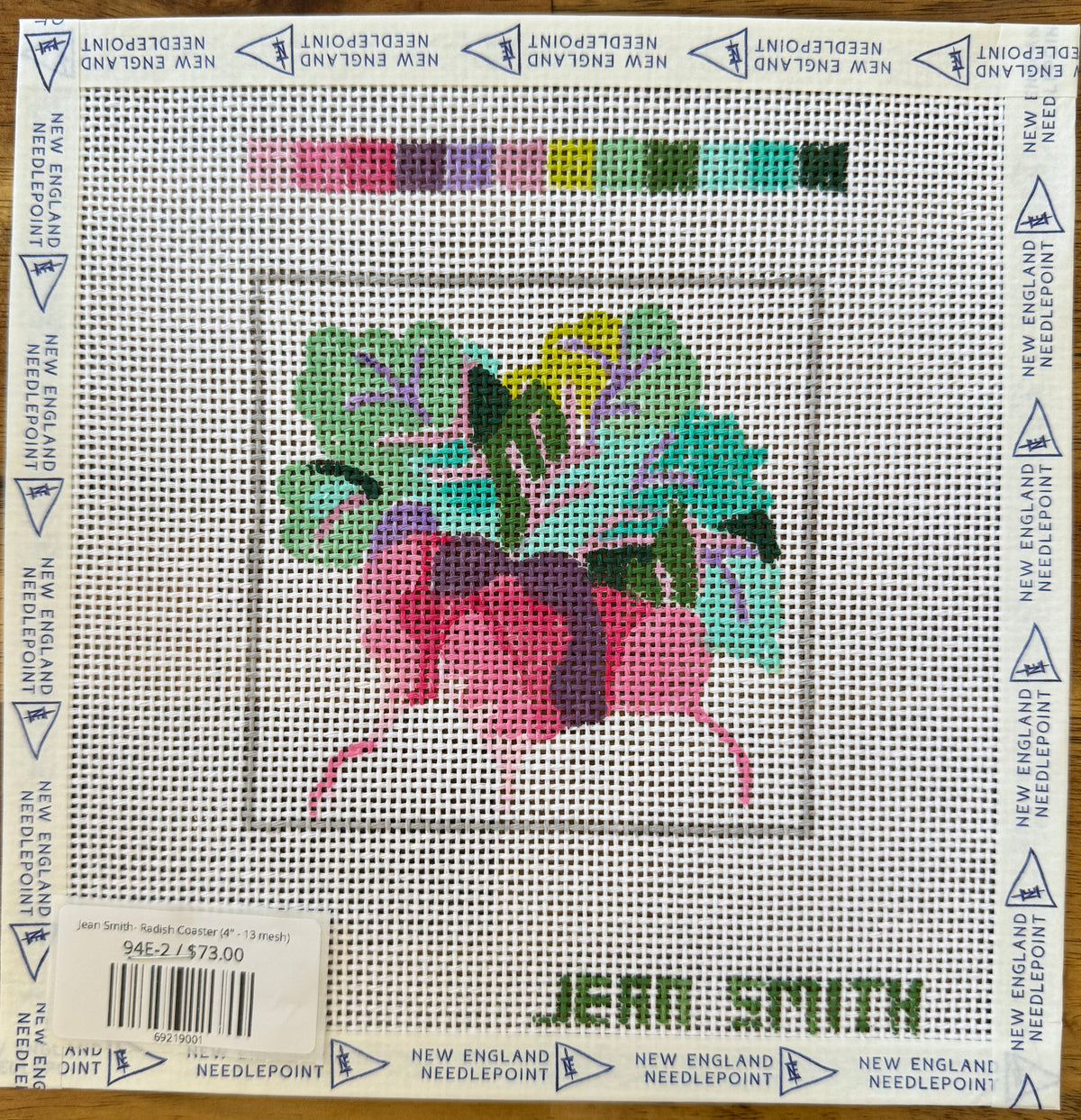 Jean Smith- Radish Coaster (4" - 13 mesh)
