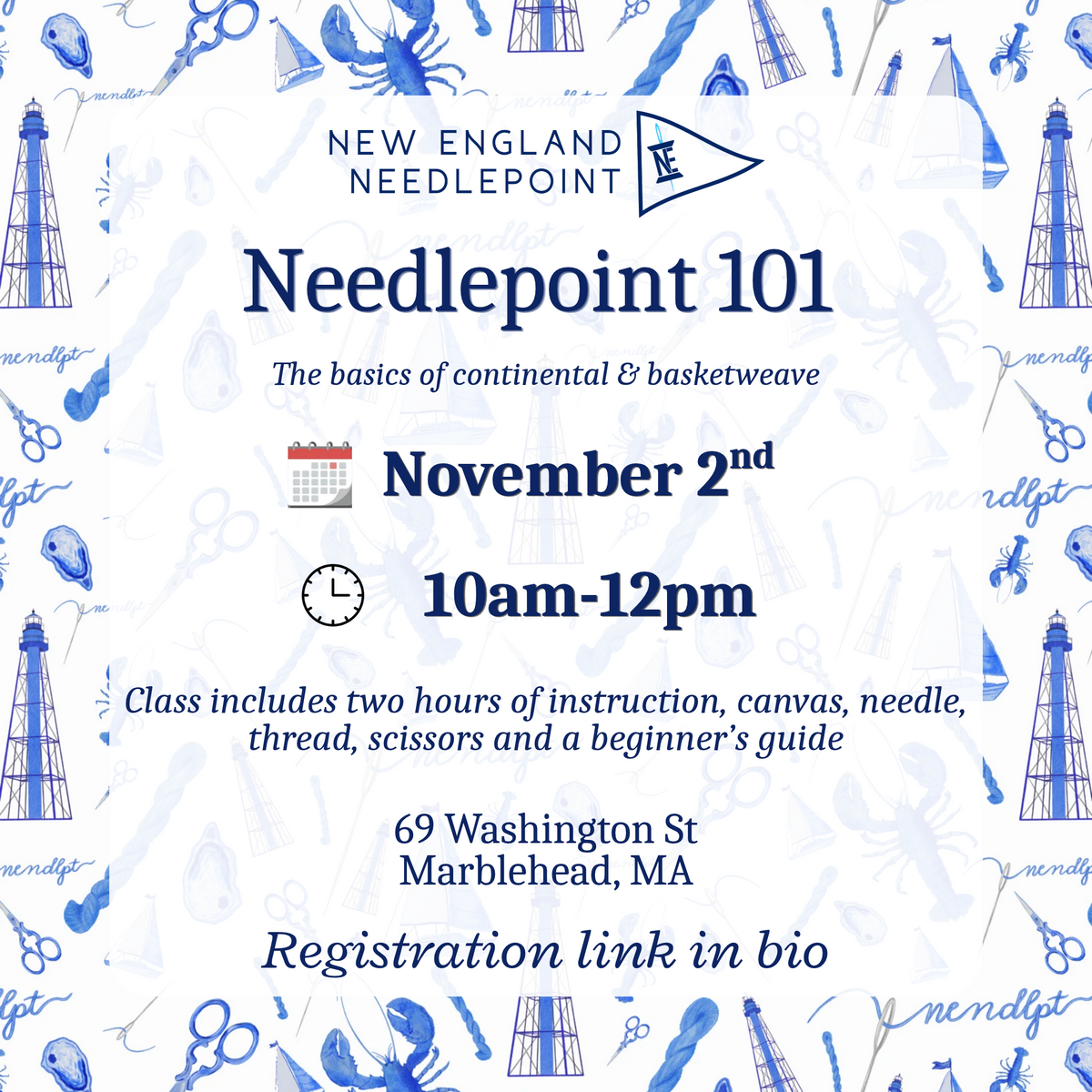 Needlepoint 101: November 2nd
