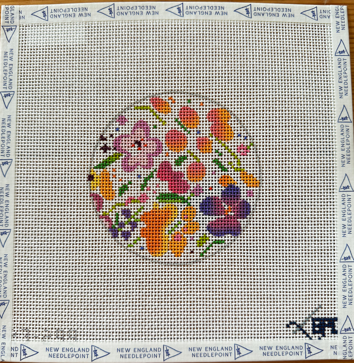 Blueberry Point- Peppy Floral 4" Round