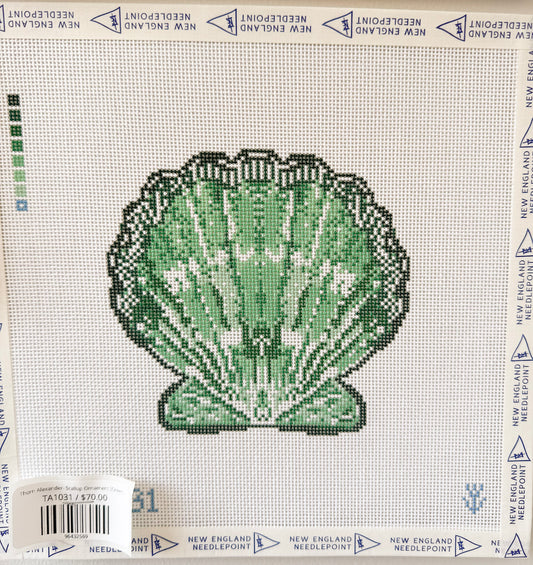 Thorn Alexander- Scallop Ornament (Green)