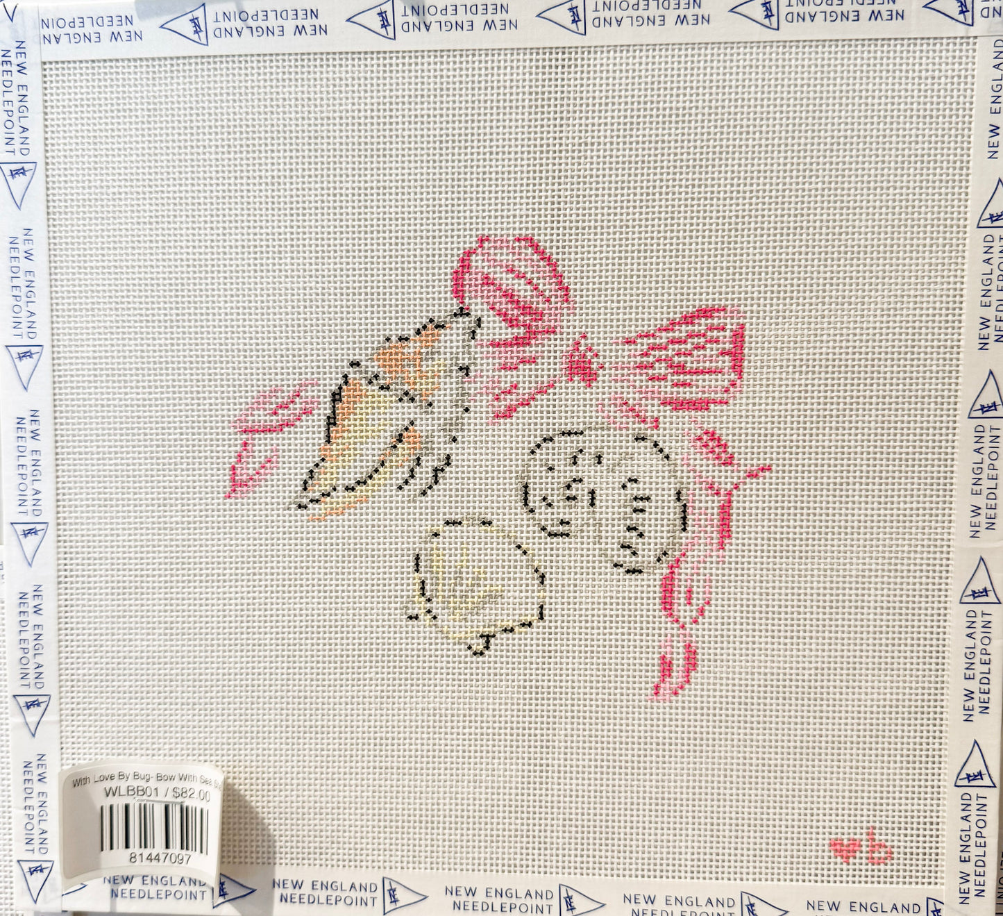 With Love By Bug- Bow With Sea Shells