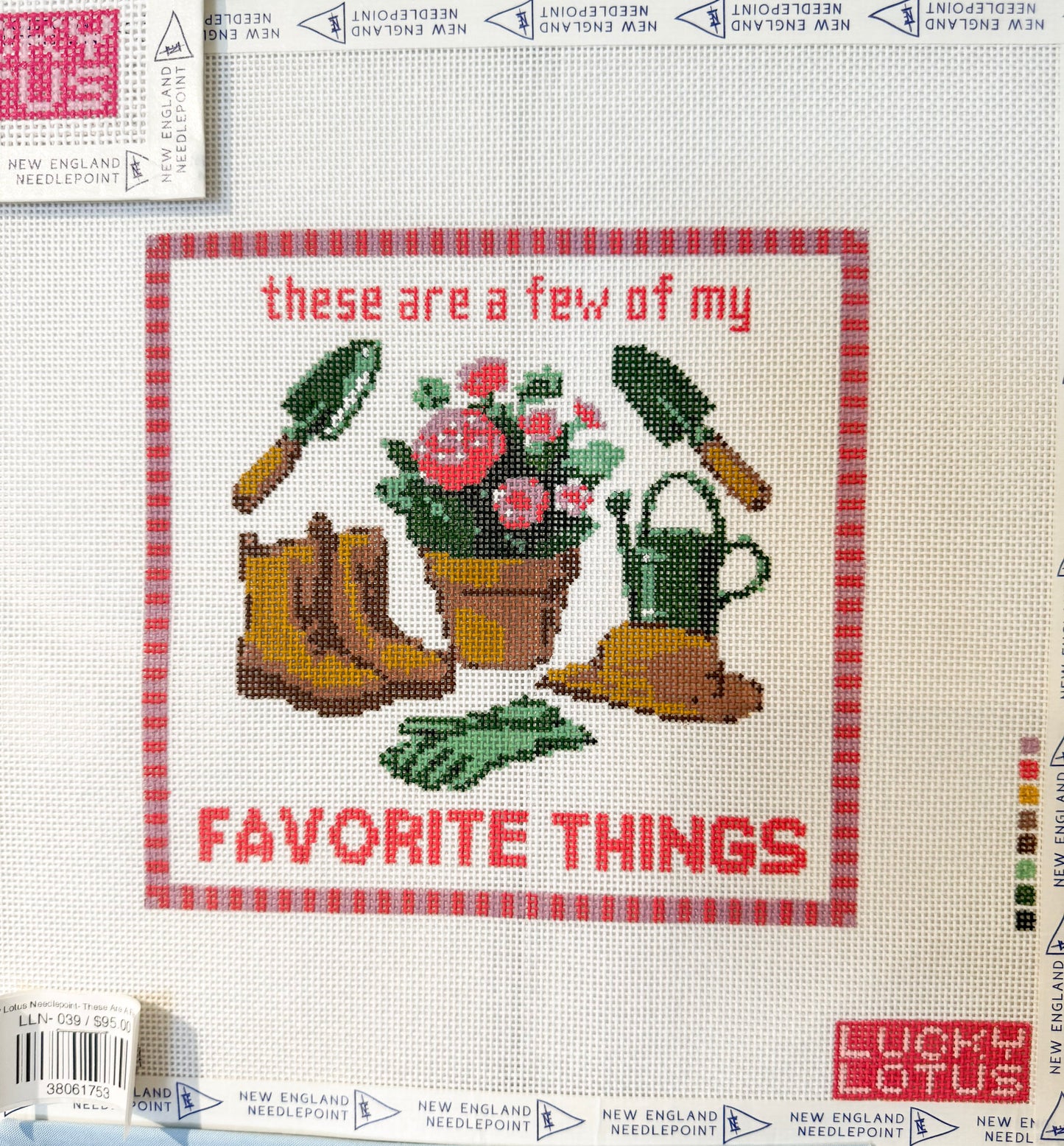 Lucky Lotus Needlepoint- These Are A Few of My Favorite Things (Garden)