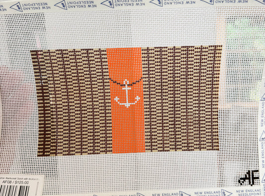 Anne Fisher- Nantucket Clutch with Anchor (14 mesh)