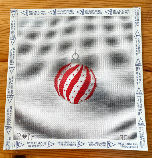 CBK- Red & White Swirly Stripes